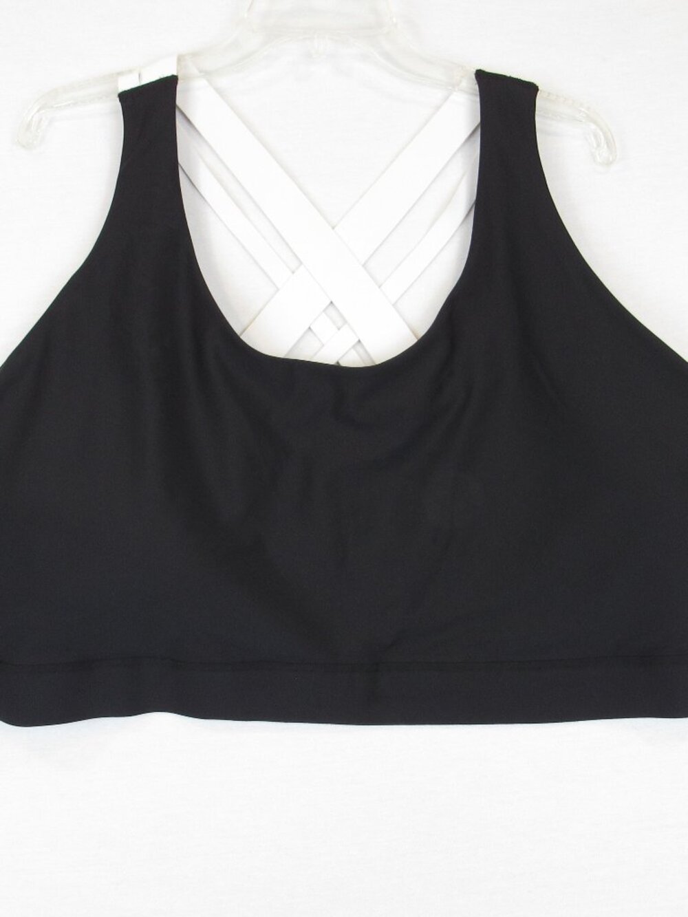 Old Navy Sports Bra Women's 4X Black Active Powersoft Cross Racer Medium Support